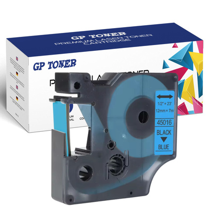 Páska DYMO D1 12mm 7m modrá černá GP-DY45016