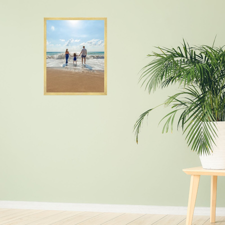 3x Zlatý fotorámeček 18x24, I L13,15,045 Plexi