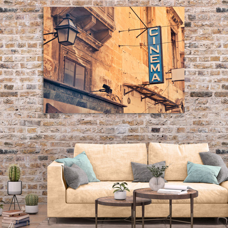 Obraz na plátně Vintage Cinema tabule 40x30 cm