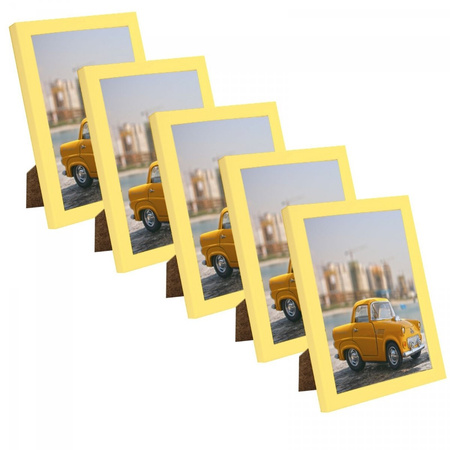 SET Žlutý fotorámeček 13x18 - 5 ks