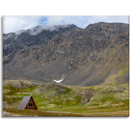 Obraz na plátně Příroda Chata na horách 100x80 cm