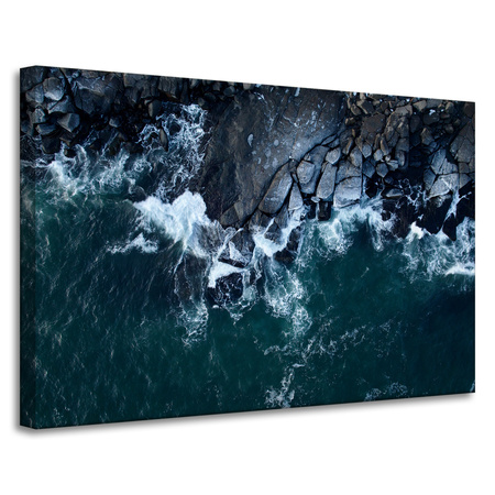 Obraz na plátně Nature Waves Sea Rocky Beach 90x60