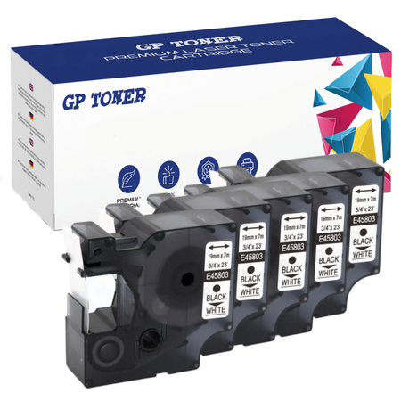 5x páska pro DYMO D1 45803 19mm x 7m GP-DY45803 x5