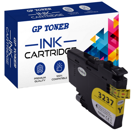 Kompatibilní inkoustová kazeta pro Brother LC3237 MFC-J5945dw MFC-J6945dw žlutá