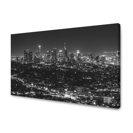 Obraz na plátně Architektura Los Angeles černobílá 120X60 cm