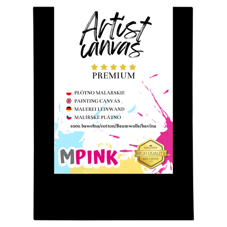 Malířské plátno 20X30 cm Černé plátno Ideální pro malování