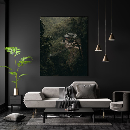 Obraz na plátně Dům přírody v horách 30x40 cm