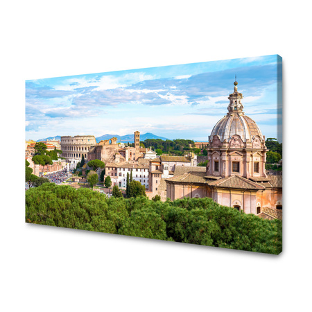 Obraz na plátně Architecture of Rome 120X40 cm