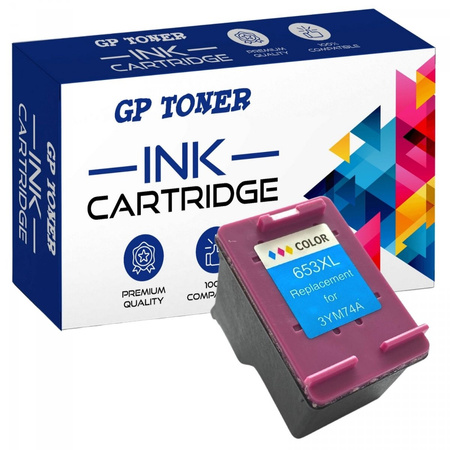 Inkoustová kazeta pro HP DeskJet Plus Ink Advantage 6000 6075 6400 6475 GP-H653XL CMY