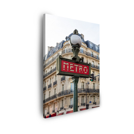 Obraz na plátně Architektura Pařížské metro 50x70 cm