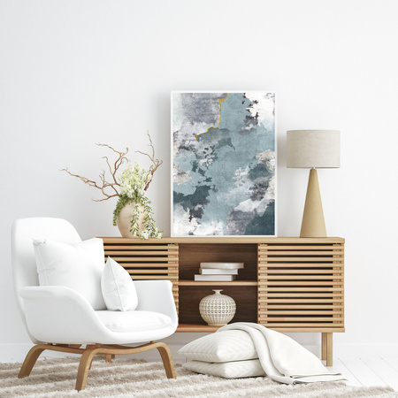 Plakát Abstrakce_2 21X29,7 cm + rám z šedého kamene