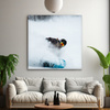 Obraz na plátně Snowboard Snow Winter 90x90