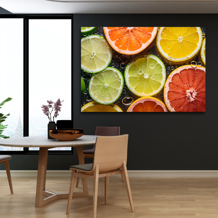 Obraz Citrus Freshness Lime Grapefruit Lemon 90x60