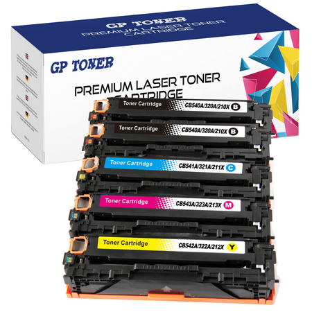 5 tonerových kazet pro HP Color LaserJet  CP1215 CP1515N CP1518NI CM1312 CP1525N CM1415FN CM1410 M251N M276N- GP-H545/325/215CMYKK