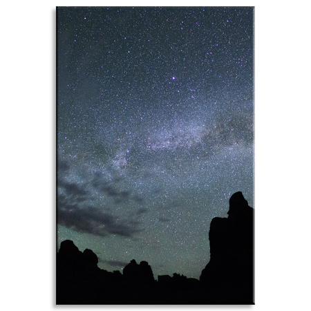 Obraz na plátně Příroda Vesmír Hory Tma Noc 80x120