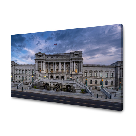 Obraz na plátně Kongresová knihovna architektury na plátně 40X30 cm