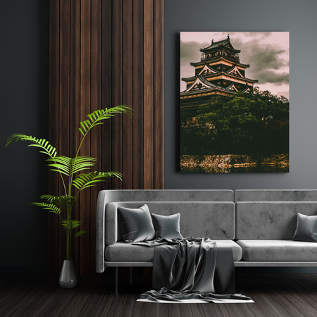 Obraz na plátně Architektura Hirošimský hrad 30x40 cm