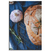 Obraz na plátně Bread Garlic Breakfast Rosemary Vintage 80x120