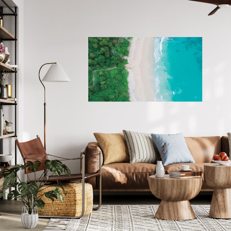 Obraz na plátně Mořské vlny Písek Příroda 100x80 cm