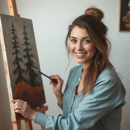 Malířské plátno 40X70 cm Černé plátno Ideální pro malování