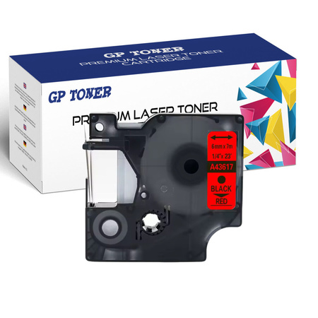 žlutočerná lepicí páska DYMO D1 7m 6mm GP-DY43617