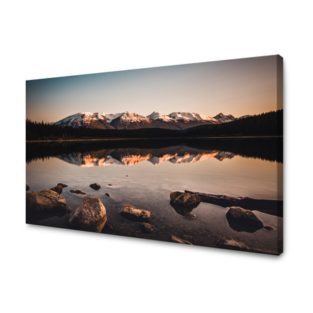 Obraz na plátně  na plátně Příroda Krajina Hory Jezero 40x30 cm