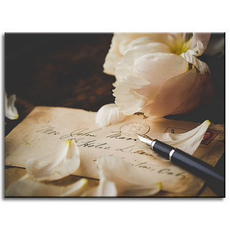 Obraz Botanické lístky na písmena 40x30 cm