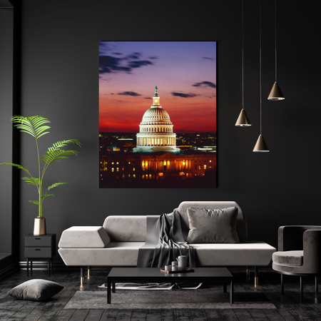 Obraz na plátně Washington architektura 40x80 cm