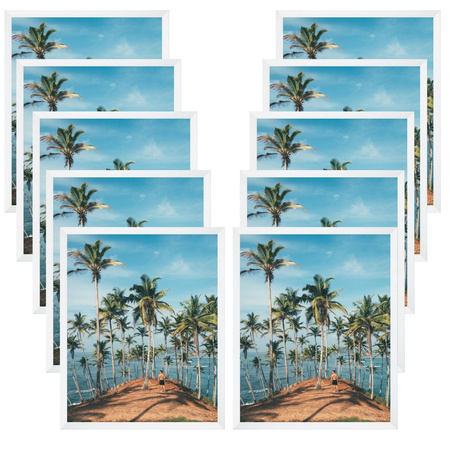 10x Rám Bílý 24x30, I L13,15,063, Plexisklo