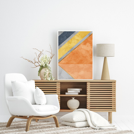 Plakát Abstract_5 40X50 cm + zlatý rám