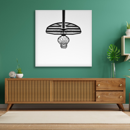 Obraz na plátně Basketbal pro mládež Černobílý 90x90