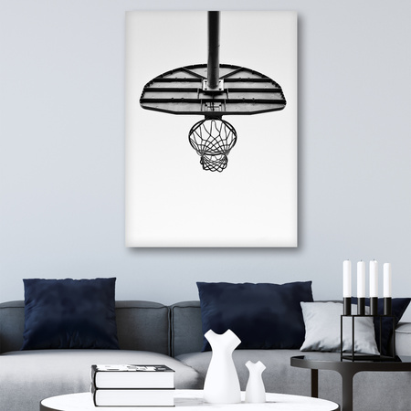 Obraz na plátně Basketbal pro mládež Černobílý 80x120