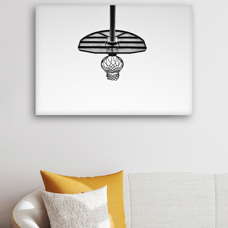 Obraz na plátně Basketbal pro mládež Černobílý 90x60