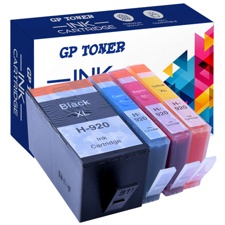 4x inkoustová kazeta pro sadu HP 920XL OfficeJet 6000 6500a 7000 7500a