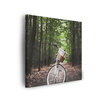 Obraz na plátně Kolo pro mládež v lese 90x90