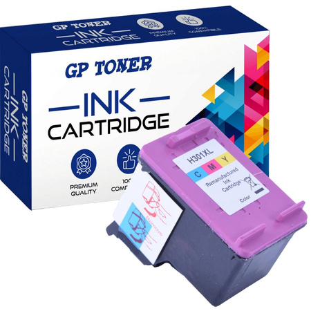 Kompatibilní inkoust pro HP 301XL DeskJet 1050a 1510 2050a 3050 3055 - GP-H301XL CMY Color