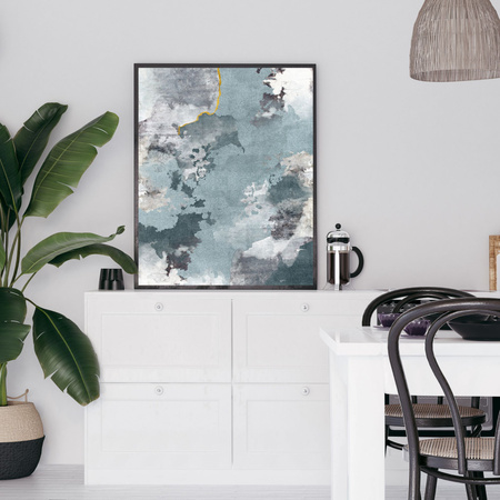 Plakát Abstrakce_2 21X29,7 cm + rám z šedého kamene