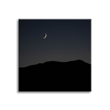 Obraz na plátně Nature Night Dark Moon Mountains 90x90