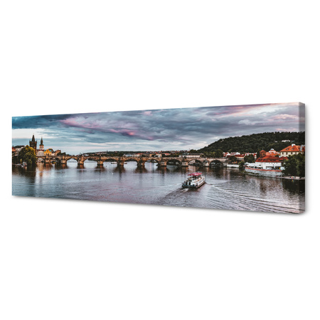 Obraz na plátně Architektura Karlův most Praha 120X40 cm