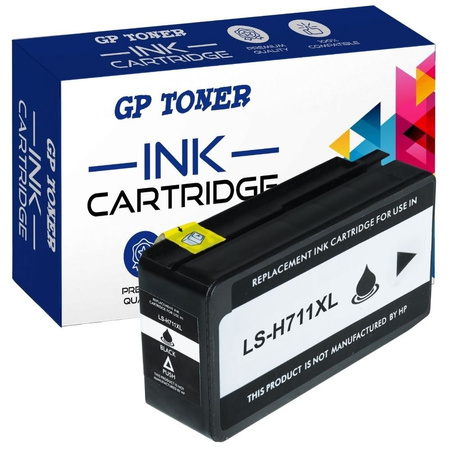 Kompatibilní inkoustová kazeta pro HP 711XL DesignJet T120 T150 T520 Black