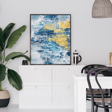 Plakát Abstract_7 24X30 cm + šedý kamenný rám