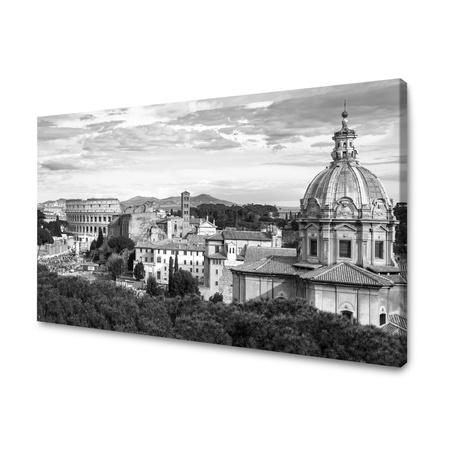 Obraz na plátně Římská architektura na plátně Černobílý 120X60 cm